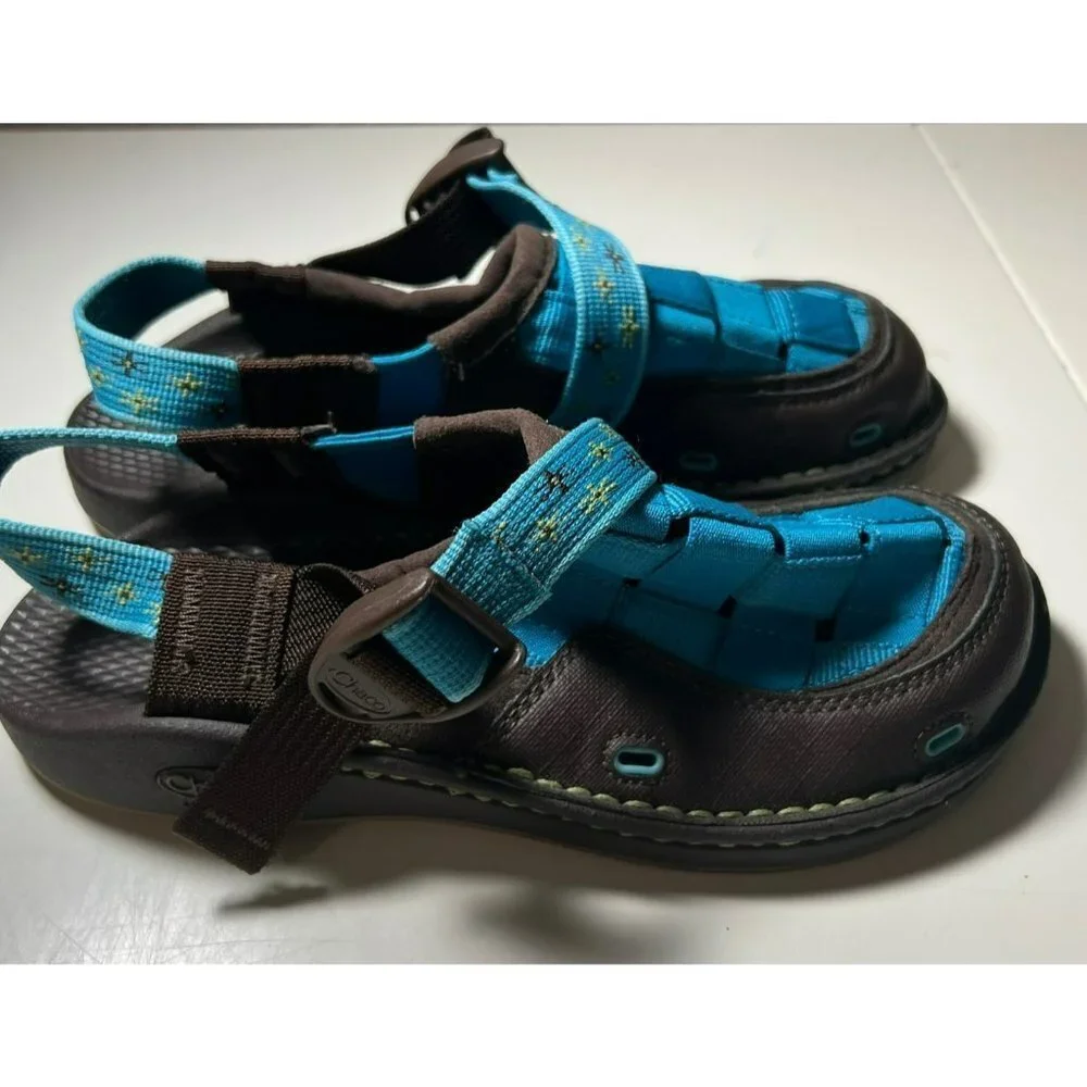 Chaco | Paradox Sandals Shoes‎ Brown Blue Girls Sz 4